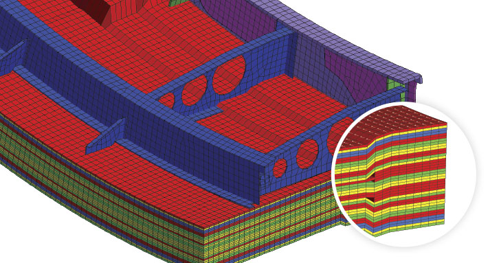 具有可視纖維角的 3D 復(fù)合層